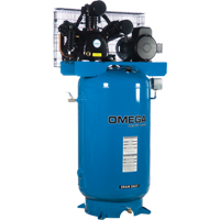 Compresseurs d'air s&eacute;rie industrielle - Compresseurs horizontaux - Deux &eacute;tages, 66,6 gal. (80 gal. US) Les Distributions ICE