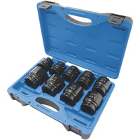 Jeu de douilles SAE &agrave; 6 pans PS901, 9 Mcx, Chocs, Prise de 1" Les Distributions ICE