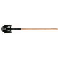 Round Point Shovel, Tempered Steel Blade, Hardwood, Straight Handle Les Distributions ICE