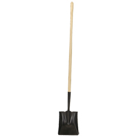 Square-Point Shovel, Wood, Tempered Steel Blade, Straight Handle, 49-1/2" Long Les Distributions ICE