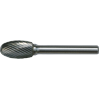 Fraises au carbure solide - Forme ovale CLEVELAND, , 1/8" dia., 1/8" Tige, 7/32" Prof. de la coupe Les Distributions ICE