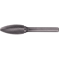 Fraises au carbure solide - Forme de flamme CLEVELAND, 1/8" dia., 1/8" Tige Les Distributions ICE