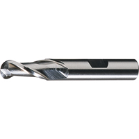 CLEVELAND Centre Cutting Ball Nose Single End Finishers, 1/2" Dia., 2 Flutes, Cobalt Les Distributions ICE