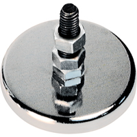 Aimants ronds &agrave; profil bas, dia. 2-5/8", Force de 41  lb Les Distributions ICE