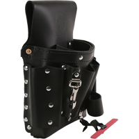 Extra-Capacity Tool Pouches, Multiple Tool Holder, Leather, 8 Pockets Les Distributions ICE