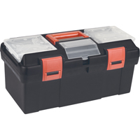 Coffres &agrave; outils en plastique, 17-1/2" la x 9-1/2" p x 8" h, Noir Les Distributions ICE