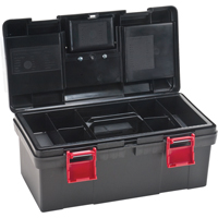 Coffres &agrave; outils en plastique, 17-1/2" la x 9-1/2" p x 8" h, Noir Les Distributions ICE
