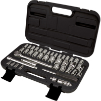 Jeux de douilles SAE/m&eacute;triques 1/4" et 3/8", 41 Mcx Les Distributions ICE