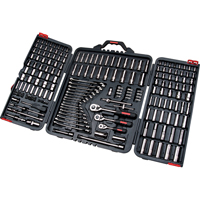 1/4", 3/8" & 1/2" Drive SAE/Metric Socket & Wrench Set, 210 Pcs, Deep Les Distributions ICE