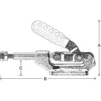 Serre-flan droit, Force de serrage de 600 lb Les Distributions ICE
