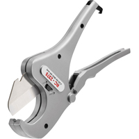 Ratchet Action Plastic Pipe & Tubing Cutter #RC-2375, 1/8" - 2-3/8" Capacity Les Distributions ICE