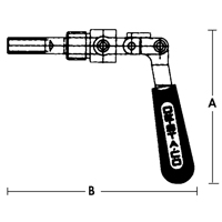 Straight Line Clamps - 601 Series, 5/8" (15.875 mm) Capacity, 100 lbs. Clamping Force Les Distributions ICE