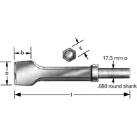 Pneumatic Chisel With  Retaining Collar Les Distributions ICE