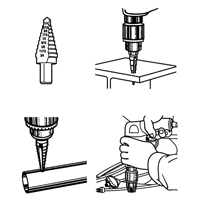 Step Drills, 1/32" Increments Les Distributions ICE