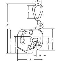 &eacute;lingue l&egrave;ve-t&ocirc;le GXL, 1000 lb (0,5 tonne), Ouverture de la m&acirc;choire de 1/16" - 5/8" Les Distributions ICE