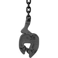 Serre-plaque GX avec attache de chaînette, 1000 lb (0,5 tonne), Ouverture de la m&acirc;choire de 1/16" - 5/16" Les Distributions ICE