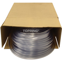 Tubing, Air/Water, 0.625" OD x 100' L, PVC, Clear, 30 PSI @ 20°C Les Distributions ICE