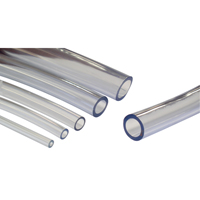 Tubing, Air/Water, 0.4375" OD x 100' L, PVC, Clear, 55 PSI @ 20°C Les Distributions ICE