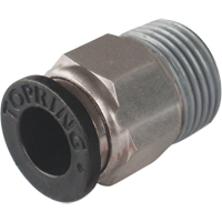 Maxfit Male Threaded Straight Connector Fitting, 1/4" Dia, Polymer Les Distributions ICE