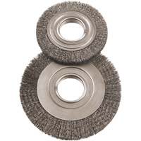 6" Major Wire Wheel Brushes, 6" Dia., 0.014" Fill, 2" Arbor Les Distributions ICE