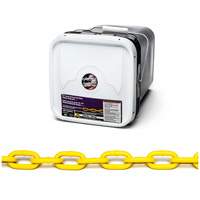 Chaîne ronde &eacute;prouv&eacute;e, Acier &agrave; faible teneur en carbone, 1/4" x 75' (22,9 m) l, Calibre 30, Charge d'utilisation 1300 lb (0,65 tonne) Les Distributions ICE