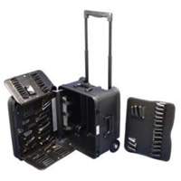 Trousse d'outils de service mobile sur 2 roues, 16-3/4" la x 13-1/2" p x 20" h, Noir Les Distributions ICE