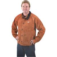 Veste de soudage, Cuir, 4T-Grand, Lava Brown Les Distributions ICE