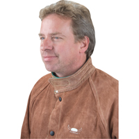 Veste de soudage, Cuir, 4T-Grand, Lava Brown Les Distributions ICE