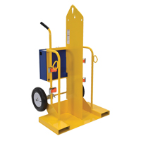 Welding Cylinder Torch Cart, Pneumatic Wheels, 24" W x 19-1/2" L Base, 500 lbs. Les Distributions ICE