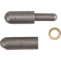 Weld-On Hinge, 0.315" Dia. x 1.575" L, Mild Steel w/Fixed Steel Pin Les Distributions ICE