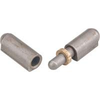 Weld-On Hinge, 0.315" Dia. x 1.575" L, Mild Steel w/Fixed Steel Pin Les Distributions ICE