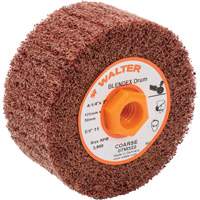 ALLSTEEL Blendex Surface Conditioning Drum, 4-1/4" Dia. x 2" W, 5/8"-11 Arbor, Coarse Grit Les Distributions ICE