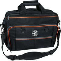 Sac techno Tradesman Pro avec pochette pour ordinateur portable, Polyester, 22 pochettes, Noir/Orange Les Distributions ICE