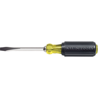 Heavy-Duty Slot Keystone Screwdriver, 1/4", 8-11/32" L, Cushion Grip Handle Les Distributions ICE