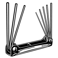 Folding Hex Key Set, 8 Pcs. Les Distributions ICE