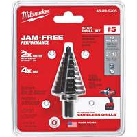 Foret &eacute;tag&eacute; no 5, 1/4" - 1-3/8", Incr&eacute;ments de 1/8", Acier rapide Les Distributions ICE