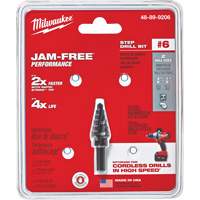 Foret &eacute;tag&eacute; no 6, 3/8" - 1/2", Incr&eacute;ments de 1/16", Acier rapide Les Distributions ICE