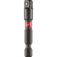 Shockwave Impact Driver Socket Adapter, 1/4" Drive Size, 1/4" Male Size, Ball, 1-7/8" L Les Distributions ICE