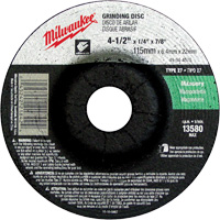 Meule, 4-1/2" x 1/4", Arbre 7/8", Carbure de silicium, Type 27 Les Distributions ICE