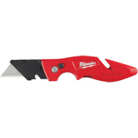 Fastback Flip Utility Knife, 2" Blade, Carbon Steel Blade, Metal Handle Les Distributions ICE