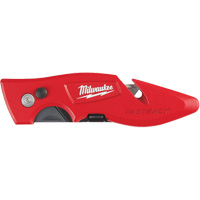 Fastback Flip Utility Knife, 2" Blade, Carbon Steel Blade, Metal Handle Les Distributions ICE