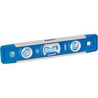 True Blue&reg; Torpedo Level, 9" L, Aluminum, 3 Vials, Magnetic Les Distributions ICE