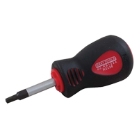 Tournevis &agrave; pointe carr&eacute;e &agrave; empreinte r&eacute;duite, Tige de #0, Ronde, 4" lo, Prise en Coussin&eacute;e Les Distributions ICE