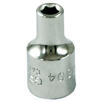 Socket, 4 mm, 1/4" Drive, 6 Points Les Distributions ICE