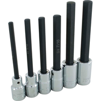 Hex Head Socket Set, Hex, 1/2" Drive, 6 Pcs Les Distributions ICE