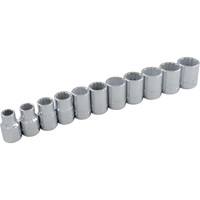 Socket Set, 11 Pcs, 3/8" Drive Size Les Distributions ICE