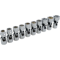 Jeu de douilles cardan, 10 Mcx, Prise de 3/8" Les Distributions ICE