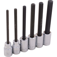 Hex Head Socket Set, Hex, 3/8" Drive, 6 Pcs Les Distributions ICE