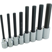 Hex Head Socket Set, Hex, 1/2" Drive, 8 Pcs Les Distributions ICE