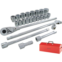 Socket & Attachment Set, 26 Pcs, 3/4" Drive Size Les Distributions ICE